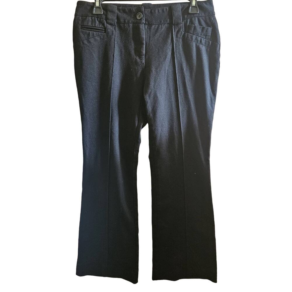 Black Flat Front Dress Pants Size 8